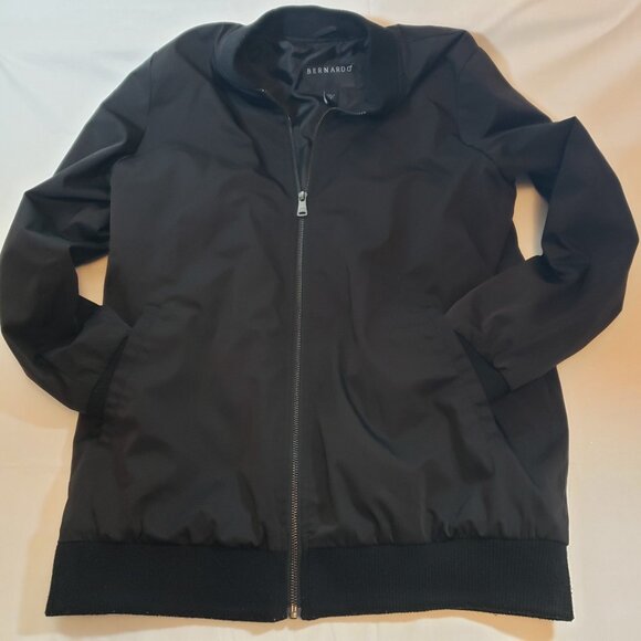 Bernardo Full‎ Zip Basic Bomber Jacket Men's Size Med Long Sleeve with Pockets - Picture 1 of 8